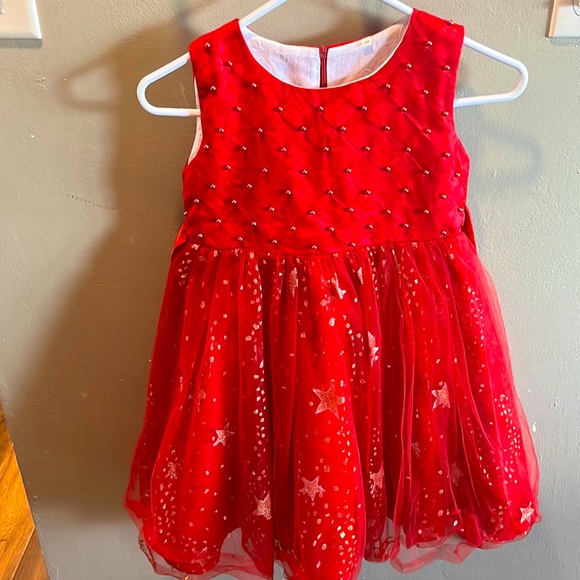 Girls red‎ holiday dress - Picture 1 of 4